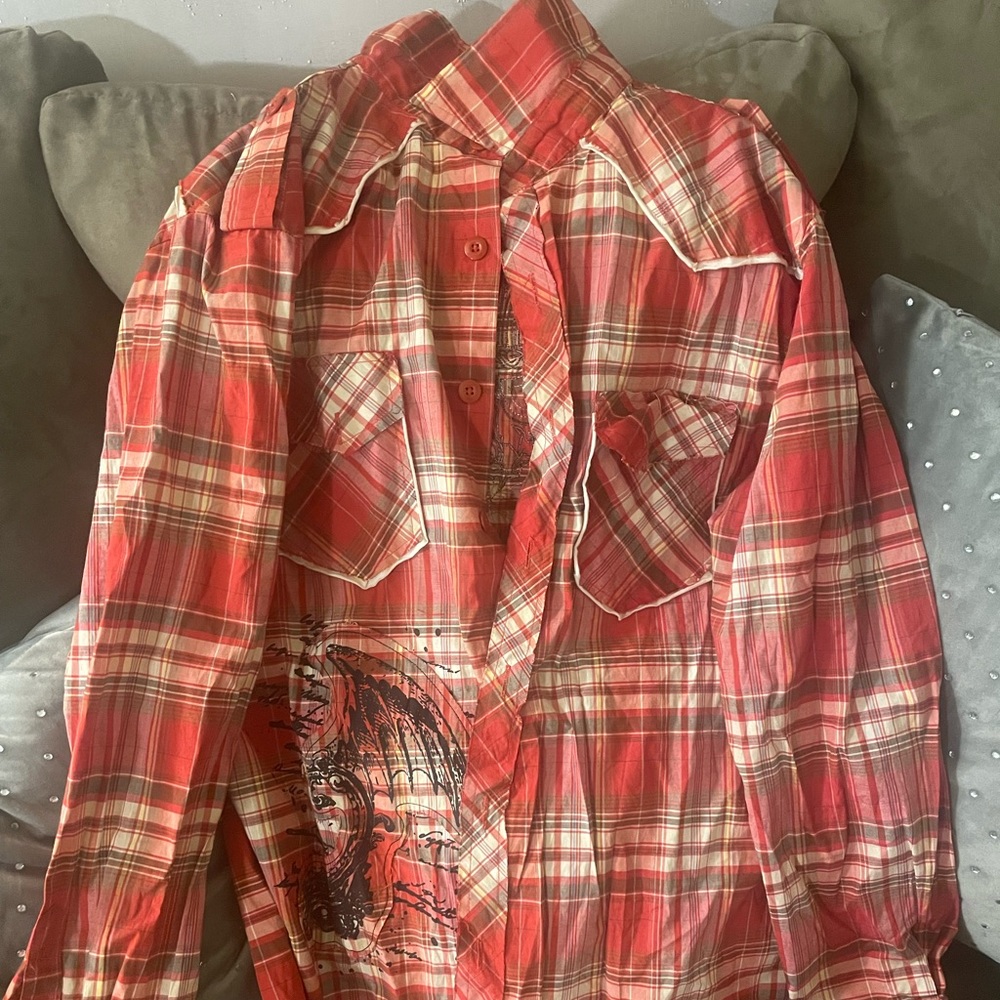 This was created for New York Fashion Week by Jordan Craig ! Red Xl button down